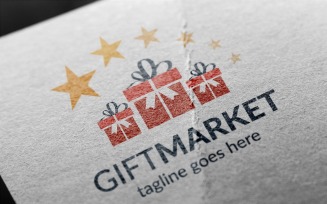 Gift Market Logo Template