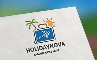 Holidaynova Logo Template