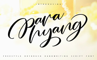 Parahyang | Freestyle Handwriting Scipt Font