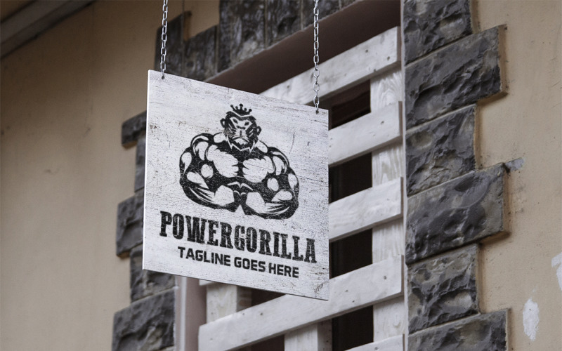 Power Gorilla Logo Template
