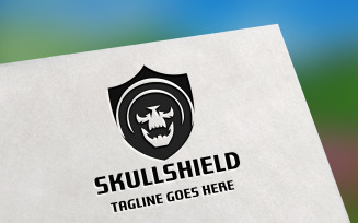 Skull Shield Logo Template