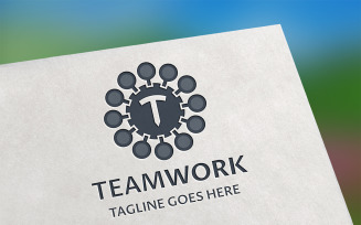 TeamWork (T Letter) Logo Template