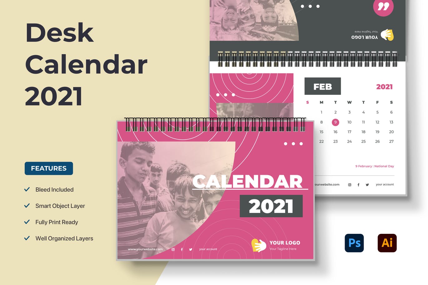 Kit Graphique #123004 Calendar Psd Divers Modles Web - Logo template Preview
