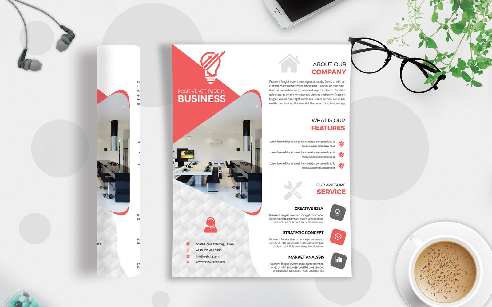 Template #123032 Agency Flyer Webdesign Template - Logo template Preview