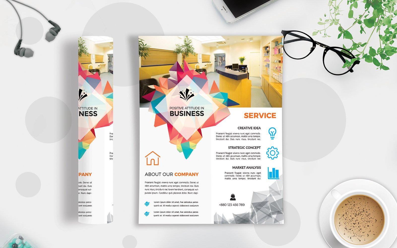 Template #123061 Agency Flyer Webdesign Template - Logo template Preview
