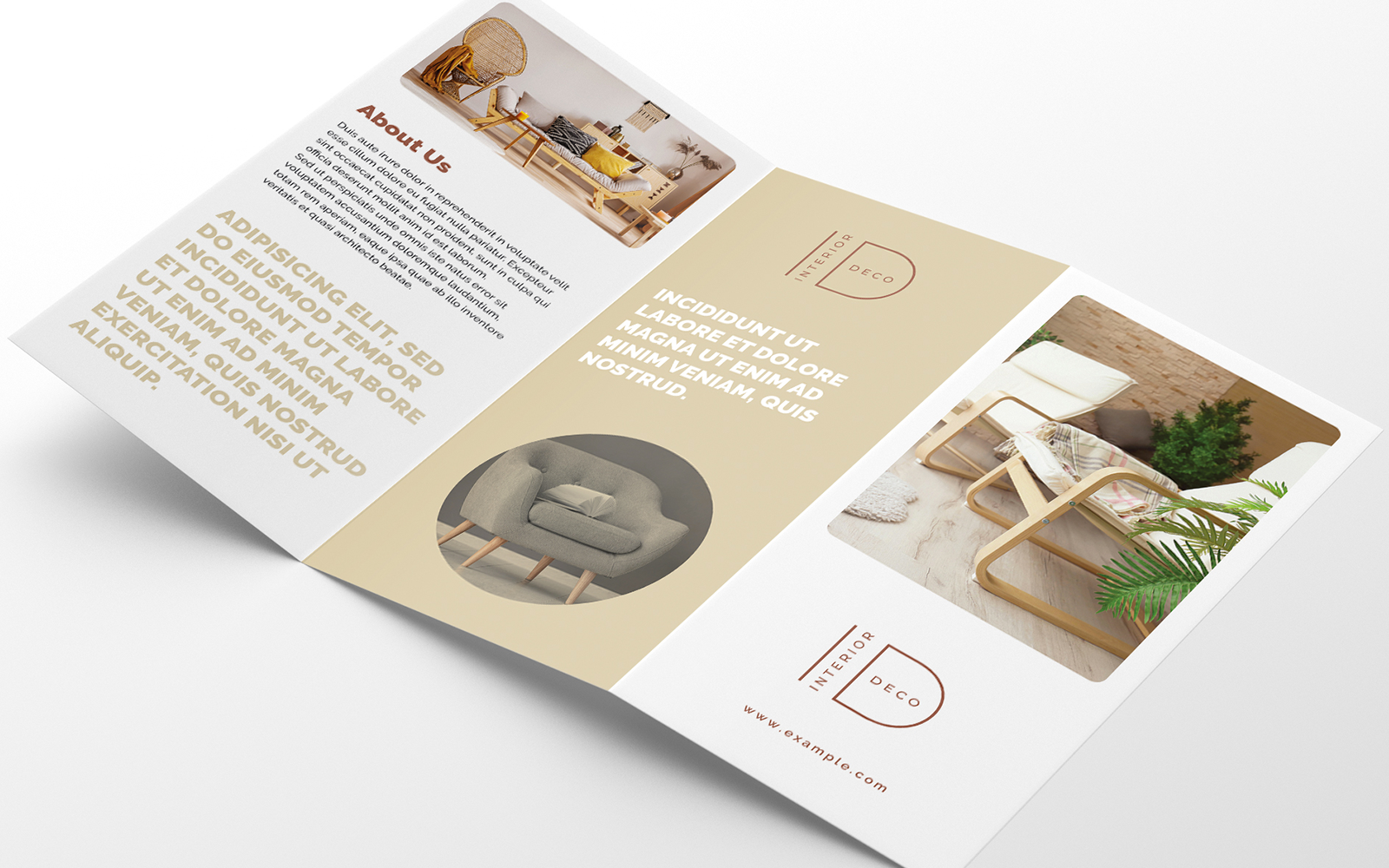 Interior Trifold Brochure Creative №123079