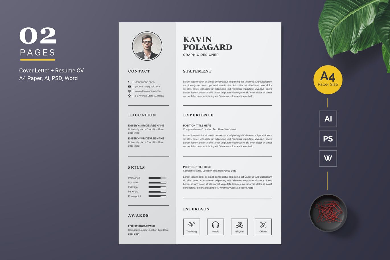 Kit Graphique #123183 Resume Cv Divers Modles Web - Logo template Preview