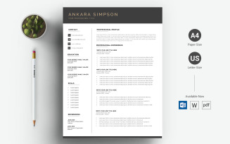 Ankara Simpson - CV & Resume Template