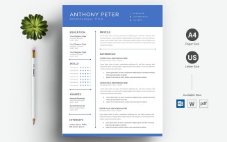 Anthony Peter - CV Resume Template
