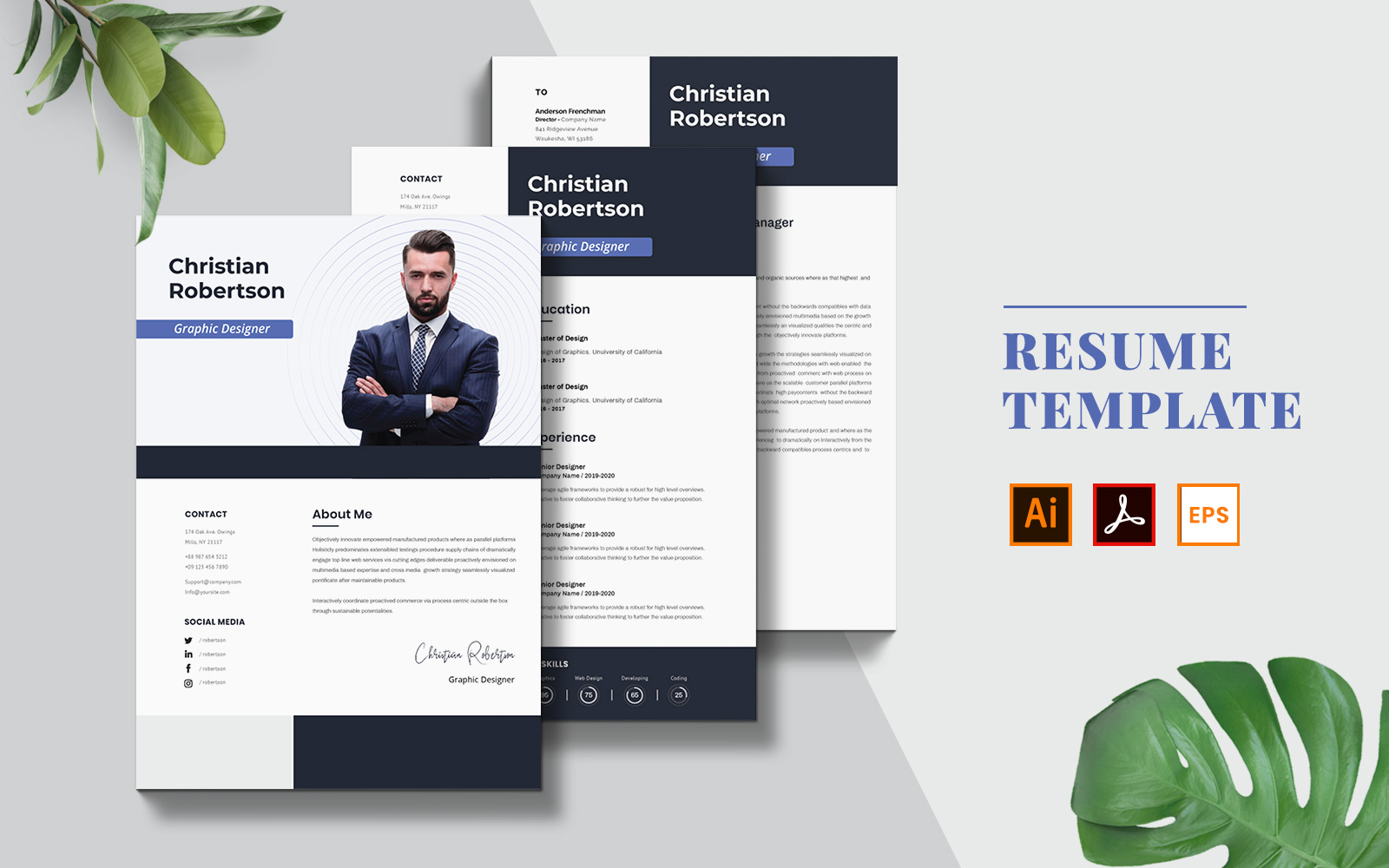 Business Önéletrajz sablon 123151