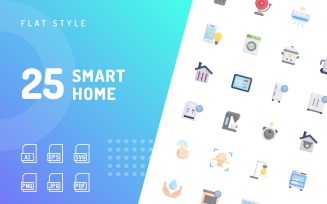 Smart Home Flat Icon Set