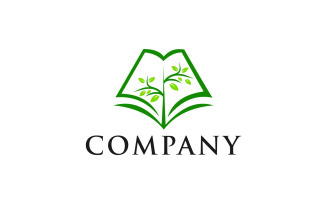 Book tree Logo Template