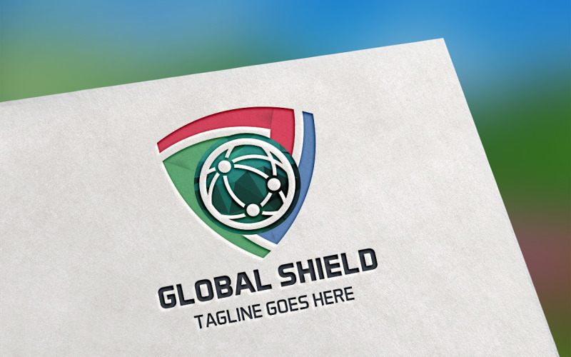 Global Shield Logo Template