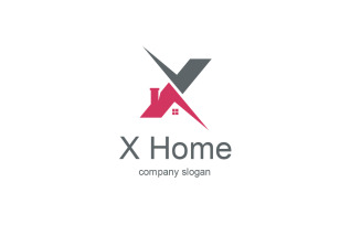 Letter X Realesate Design Logo Template