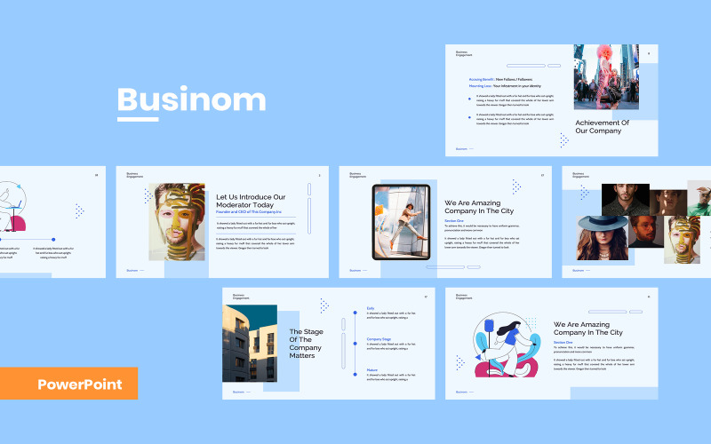 Businom - Business PowerPoint template PowerPoint Template