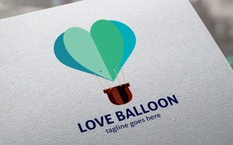 Love Balloon Logo Template