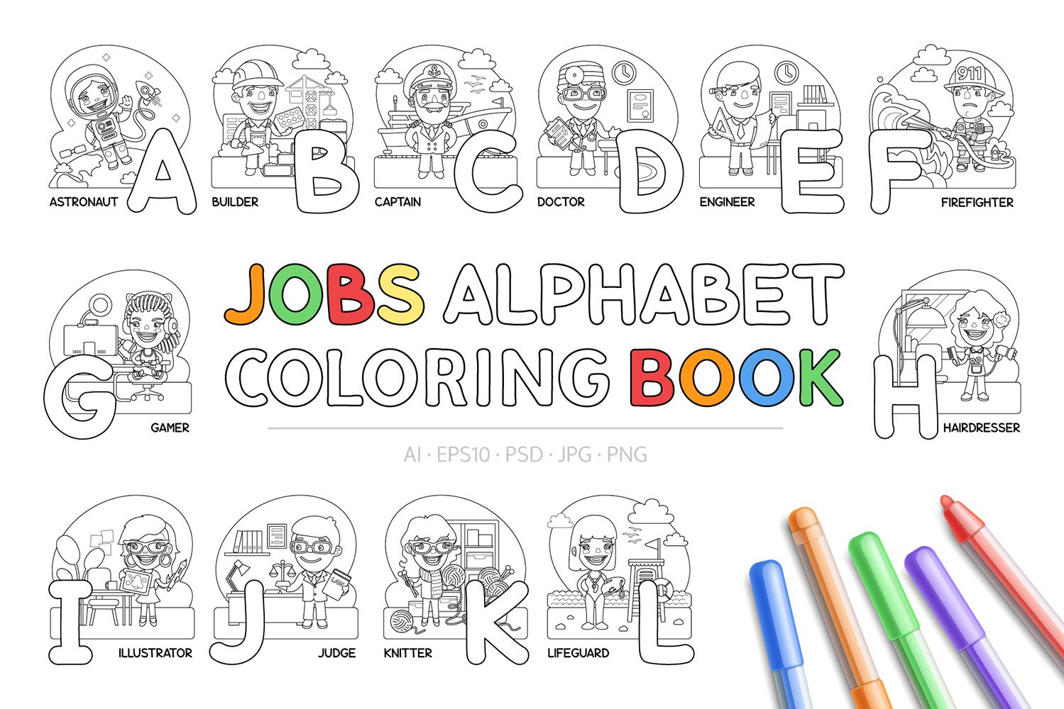 Kit Graphique #123599 Job Alphabet Divers Modles Web - Logo template Preview