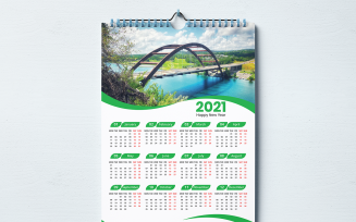 Creative One Page 2021 Wall Calendar Planner