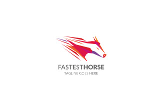 Fastest Horse Logo Template