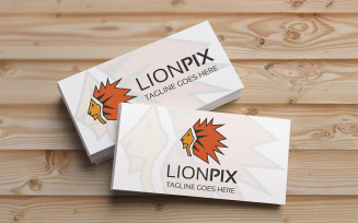 Lion Pixel Logo Template
