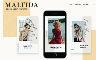 Maltida Fashion Instagram Stories Template for Social Media