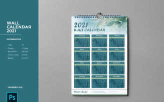 2021 Wall Calendar Planner