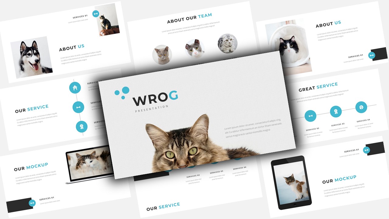 "Wrog A Pet Service Presentation" - PowerPoint шаблон №123563