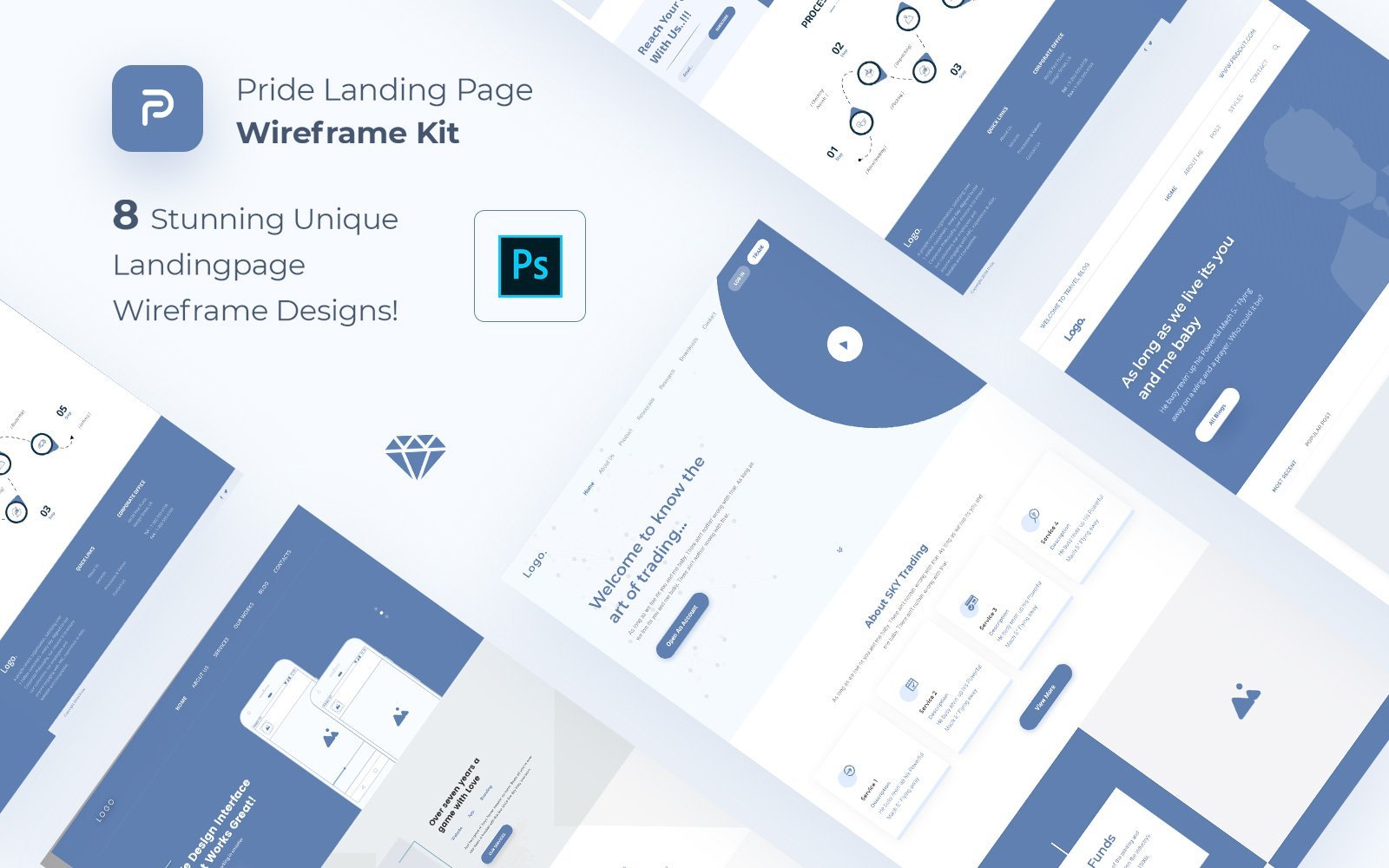 Kit Graphique #123608 Pride Landing Divers Modles Web - Logo template Preview