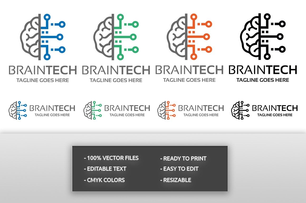Template #123669 Brain Brand Webdesign Template - Logo template Preview