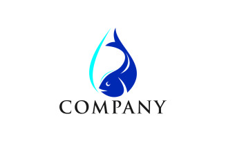 Fish water Logo Template