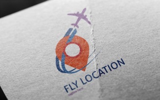Fly Location Logo Template
