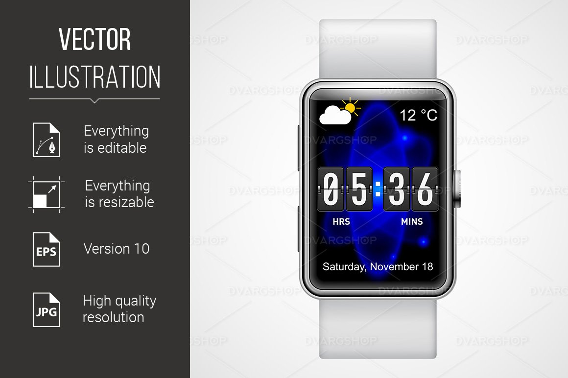 Template #123786 Watch White Webdesign Template - Logo template Preview