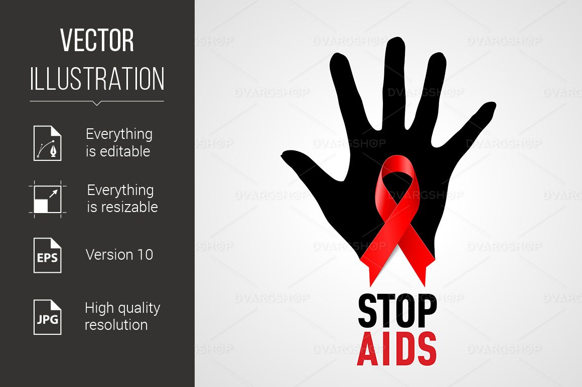Template #123793 Aids Sign Webdesign Template - Logo template Preview