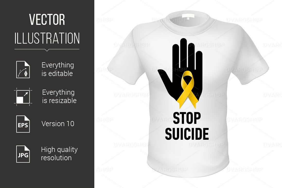 Template #123799 Ribbon Suicide Webdesign Template - Logo template Preview