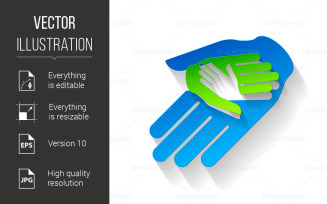 Paper Hands - Vector Image