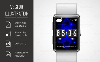 Smart Watch - Vector Image