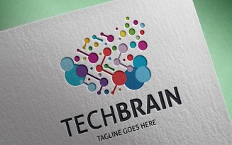 Tech Brain Logo Template