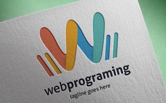Web Programing (Letter W) Logo Template
