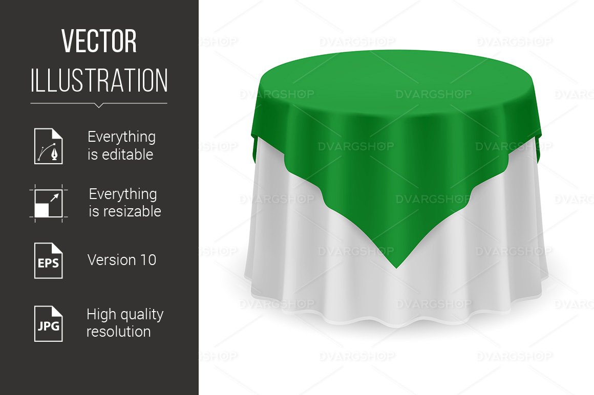 Template #123800 Round Tablecloth Webdesign Template - Logo template Preview