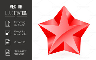 Red Star - Vector Image