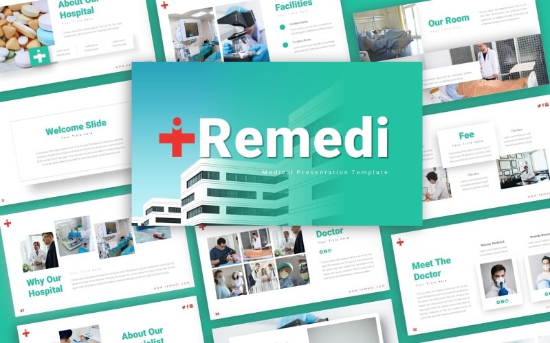 Remedi Medical Presentation PowerPoint template PowerPoint Template