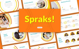 Sparks! Start-up Presentation PowerPoint template