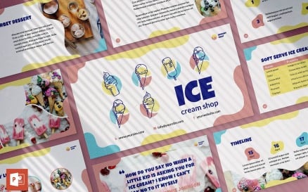 Ice Cream Shop Presentation PowerPoint Template