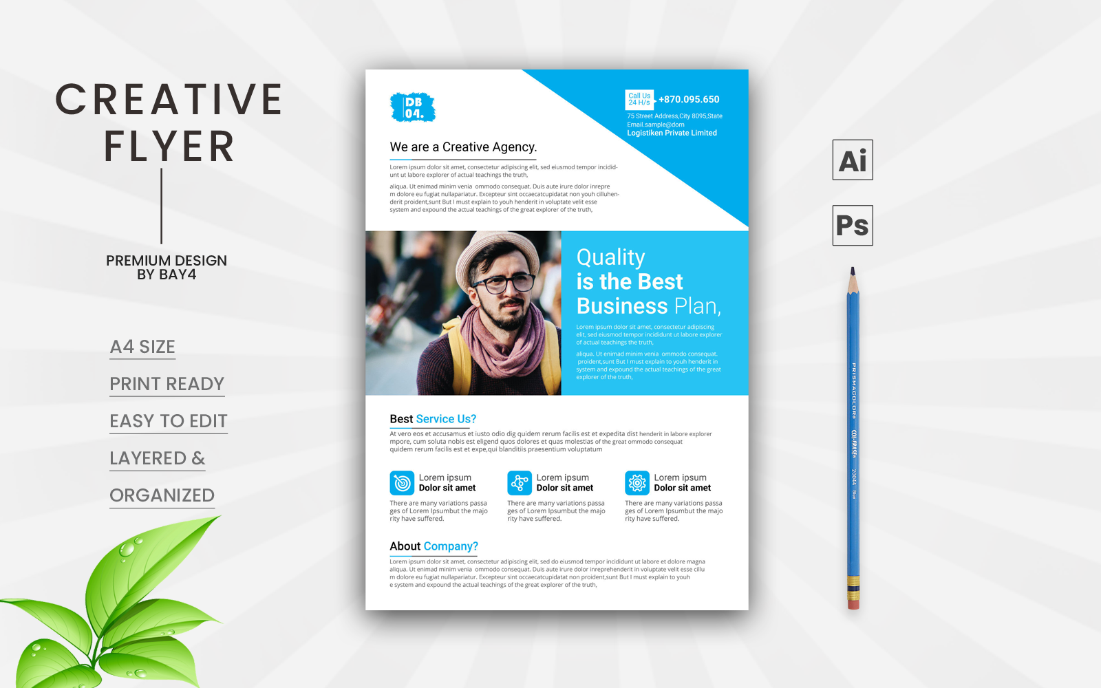 Clean Business Flyer - Corporate Identity Template