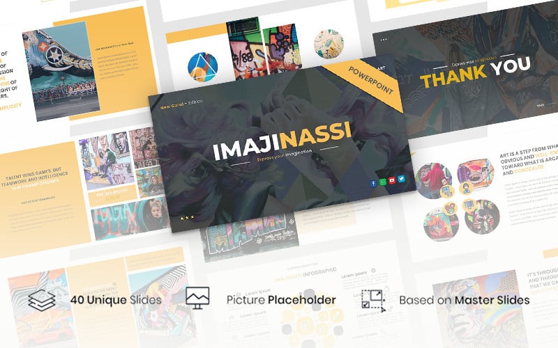 Imajinassi – Creative Business PowerPoint template PowerPoint Template