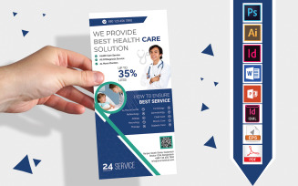 Rack Card | Doctor & Medical DL Flyer Vol-02 - Corporate Identity Template