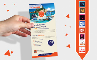 Rack Card | Travel & Tour DL Flyer Vol-03 - Corporate Identity Template