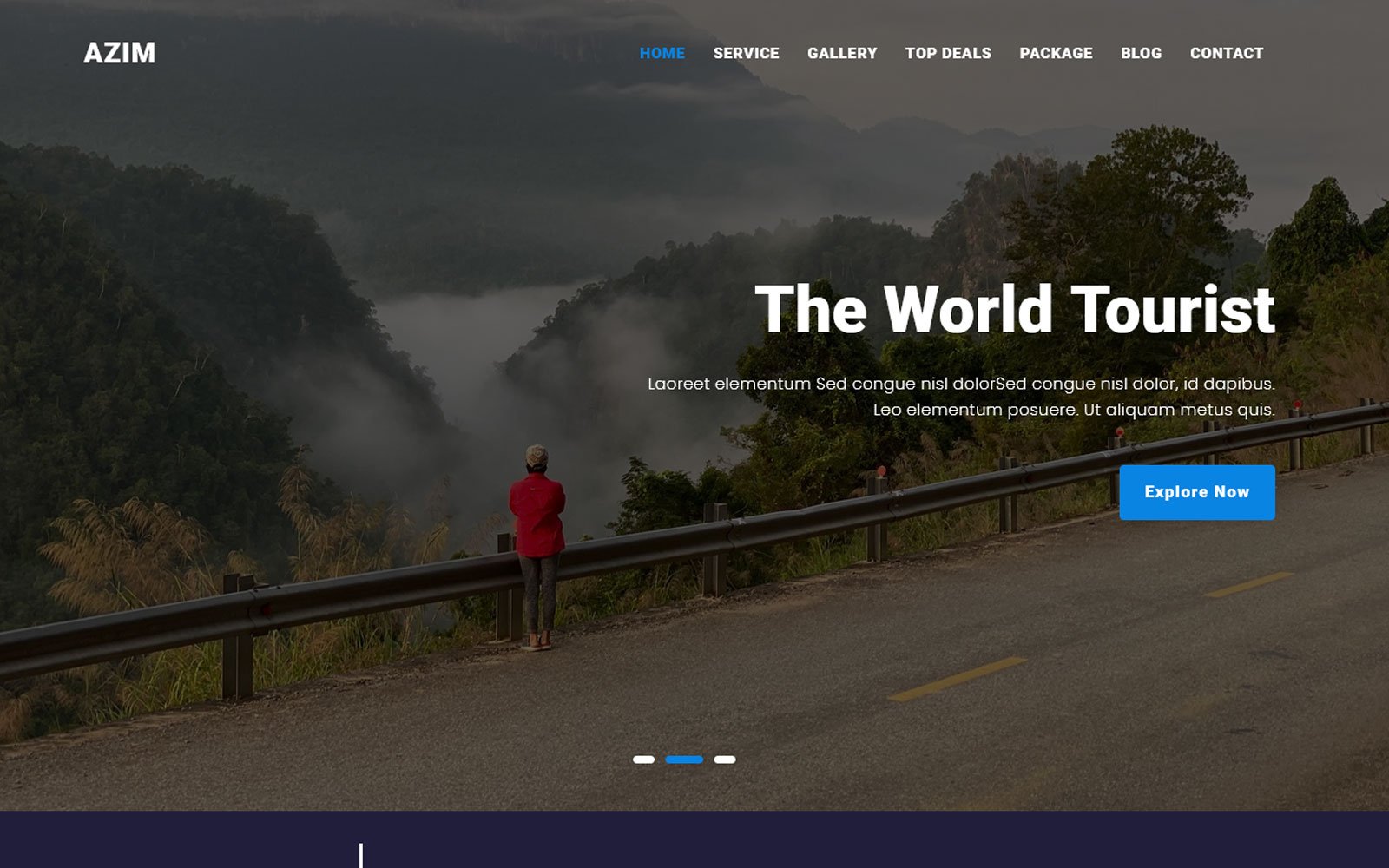 Template di Landing Page Responsive #123952 "Al-Azim - Tour & Travel Agency"