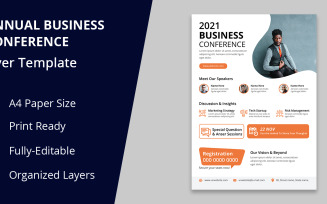 Annual Business Conference -PSD, AI, EPS Flyer - Corporate Identity Template