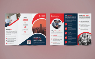 Business Trifold Brochure Design - Corporate Identity Template